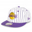TOPI BASKET NEW ERA Los Angeles Lakers Pinstripe Retro Crown 9FIFTY Cap