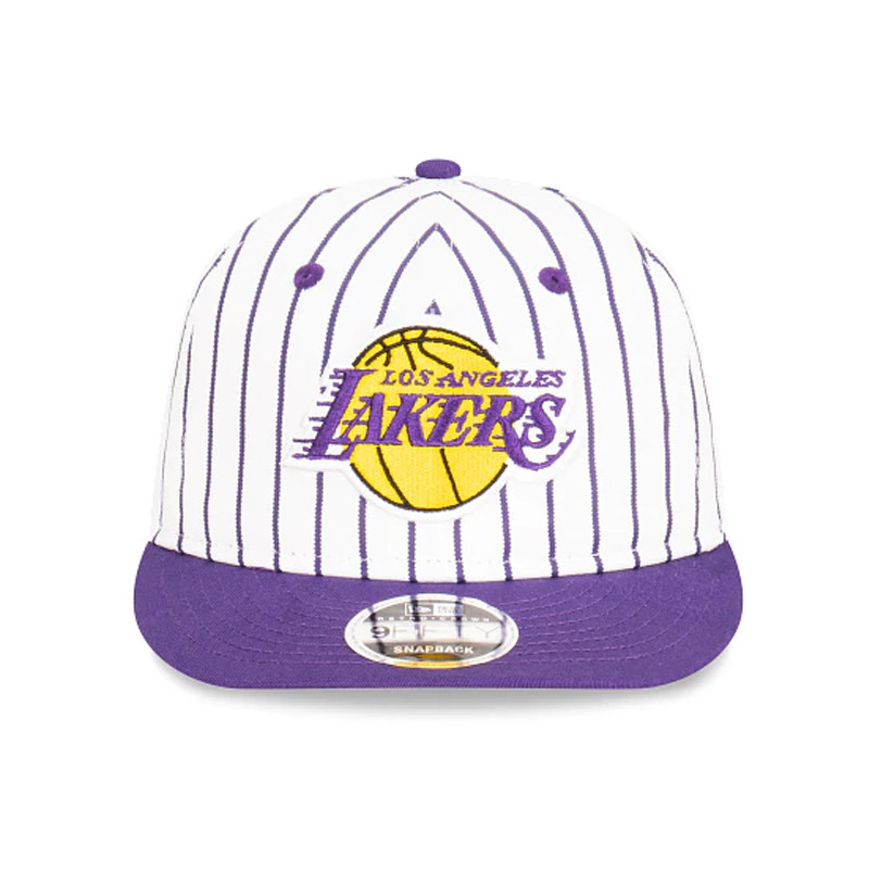 TOPI BASKET NEW ERA Los Angeles Lakers Pinstripe Retro Crown 9FIFTY Cap