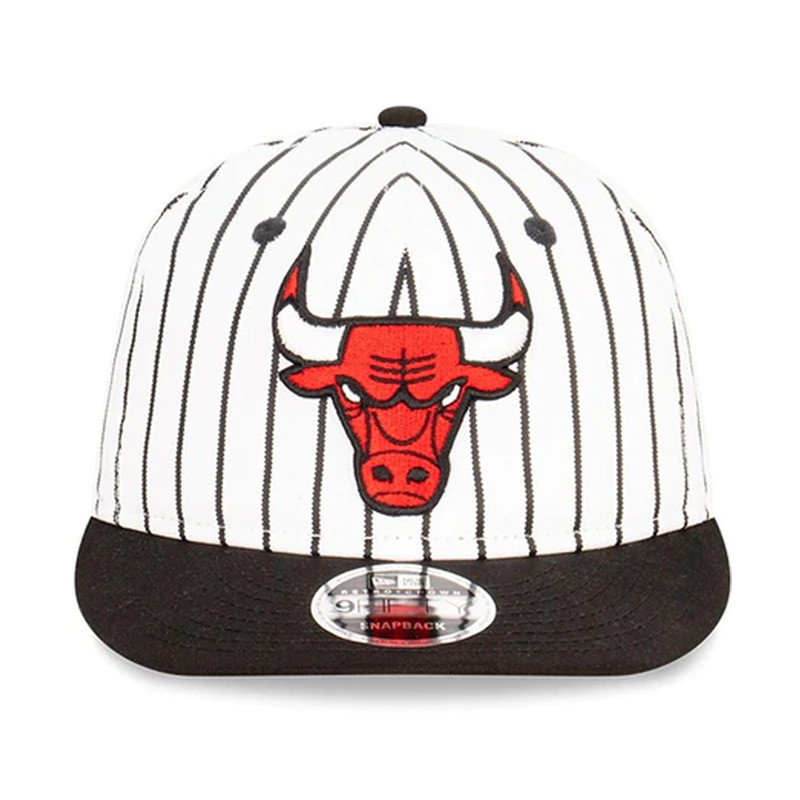 TOPI BASKET NEW ERA Chicago Bulls Pinstripe Retro Crown 9fifty Cap