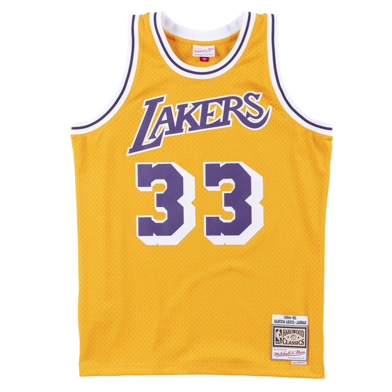 BAJU BASKET MITCHELL N NESS Los Angeles Lakers Kareem Abdul-Jabbar Swingman Jersey