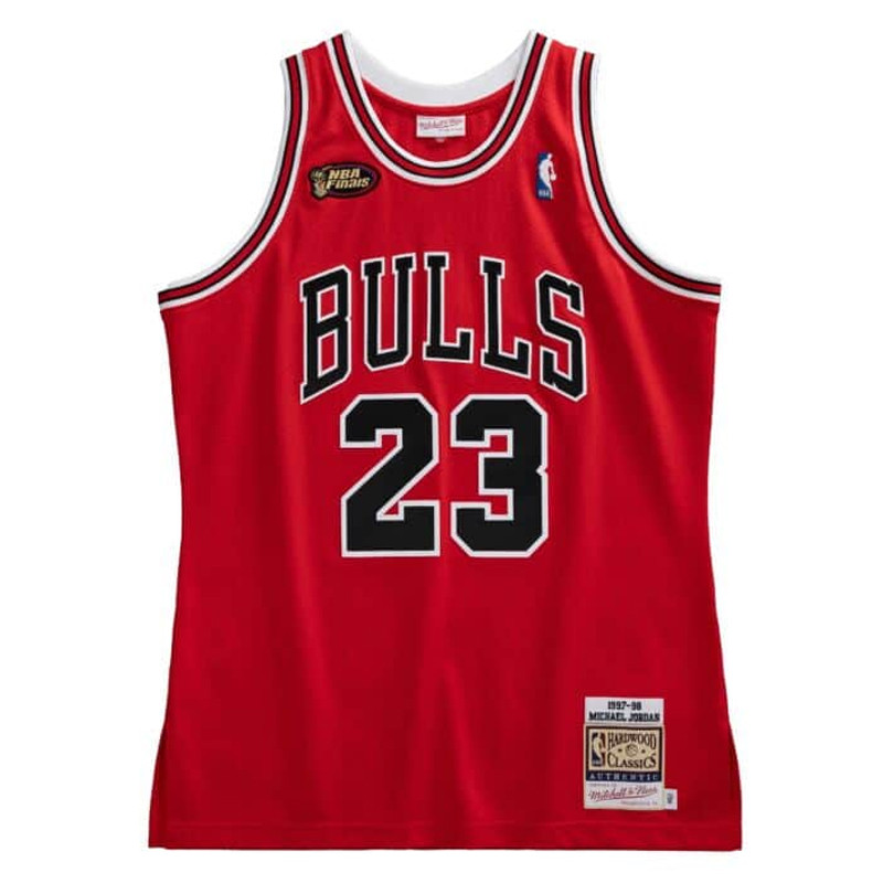 BAJU BASKET MITCHELL N NESS Authentic Michael Jordan Chicago Bulls 1997-98 Jersey