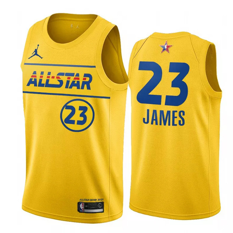 BAJU BASKET AIR JORDAN NBA All Star LA Lakers Lebron James Swingman Jersey