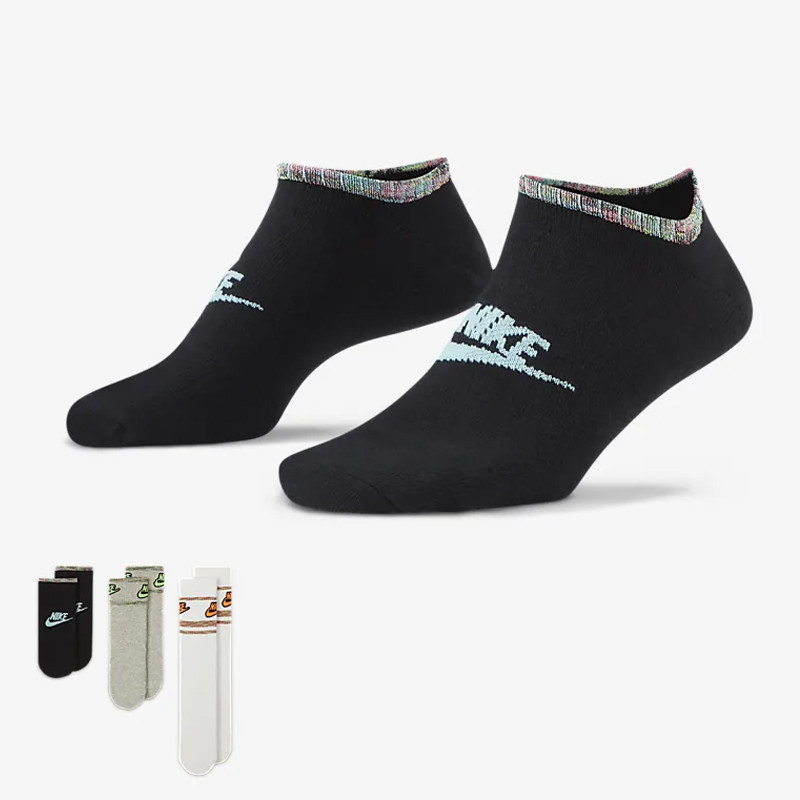 KAOS KAKI SNEAKERS NIKE 3PK Sportswear Everyday Essential Socks