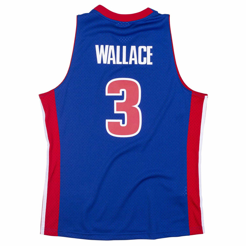 BAJU BASKET MITCHELL N NESS Swingman Jersey Detroit Pistons Ben Wallace