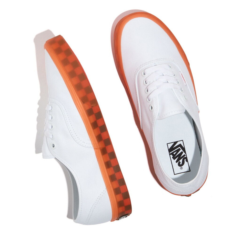 orange van sneakers