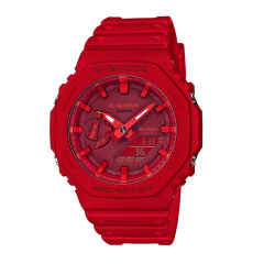 G-shock Retro Style Digital Analog Dial Red Resin Strap Red